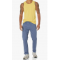 NH 2025 Slim-Fit Men's Tank - Casual Wear - Light Yellow