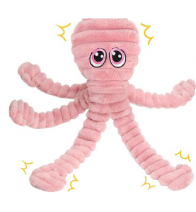 Dog Toys for Large Dogs, 27” Extra Large Pink Plush Octopus Dog Toy