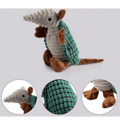Plush Dog Squeaky Toy Stuffed  Animal Pet Puppy Chew Toys -Green