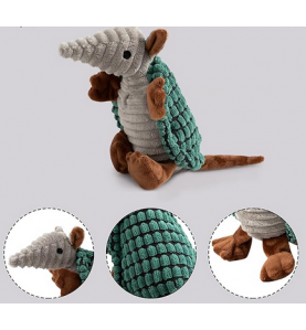 Plush Dog Squeaky Toy Stuffed  Animal Pet Puppy Chew Toys -Green