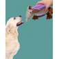 NH Plush Dog Squeaky Toy Stuffed  Animal Pet Puppy Chew Toys -Purple