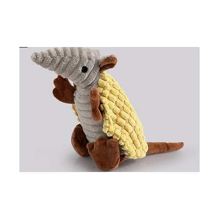 NH Plush Dog Squeaky Toy Stuffed  Animal Pet Puppy Chew Toys -Yellow