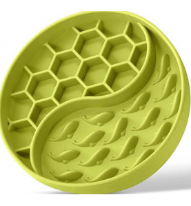 Dog Bowls, Silicone Pet Food Bowls with Suction Cups -  Light Green